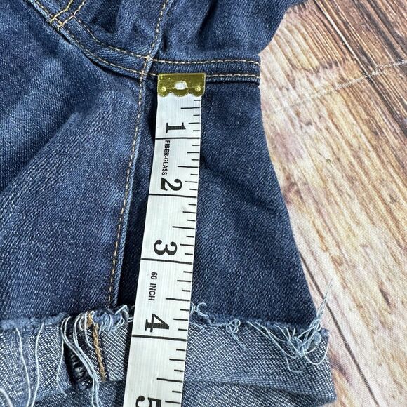 American Eagle SUPER STRETCH Size 2 Low Rise Jean Denim Cut Off Shorts 28x4.5 - Picture 7 of 10